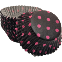 #450C Hot Dots Black & Hot Pink