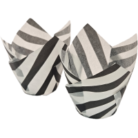 #Tulip Cup Black Zebra