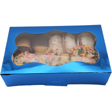 1# Blue Foil Cookie Box